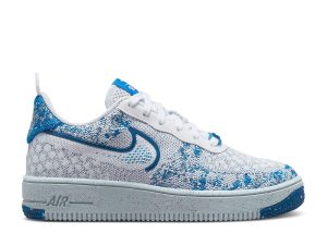 Air Force 1 Crater Flyknit GS 'White Dark Marina Blue'
