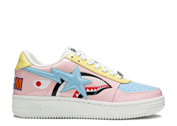 Bapesta Low M1 'Shark Face - Pink'
