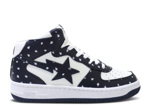 Bapesta Mid 'Navy Stars'