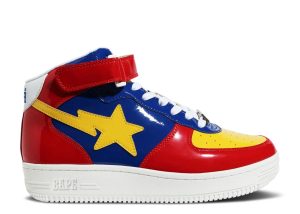 Bapesta Mid 'Red Multi'