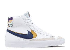 Blazer Mid '77 SE GS 'Double Swoosh - White Gold Blue Void'