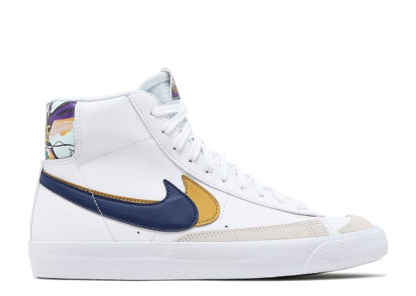 Blazer Mid '77 SE GS 'Double Swoosh - White Gold Blue Void'