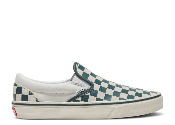 Classic Slip-On 'Checkerboard - Green True White'