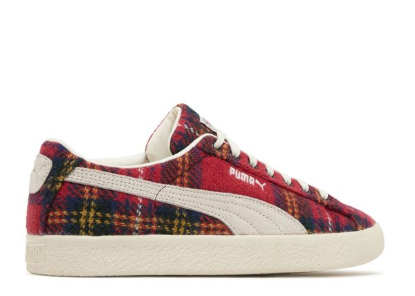 Harris Tweed x Suede Vintage 'Tartan - Red'