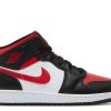 Jordan 1 Mid GS 'Black Fire Red'