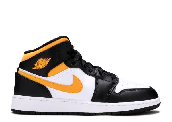 Jordan 1 Mid GS 'Black University Gold'