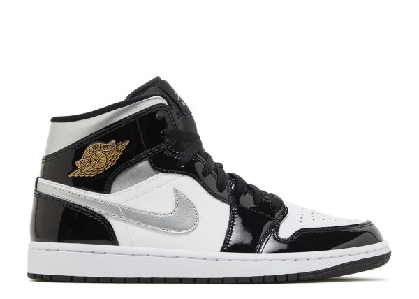 Jordan 1 Mid SE 'Black White Metallic Silver'