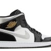 Jordan 1 Mid SE 'Black White Metallic Silver'