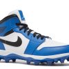 Jordan 1 Mid TD Cleat 'White Black Royal'