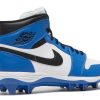 Jordan 1 Mid TD Cleat 'White Black Royal'