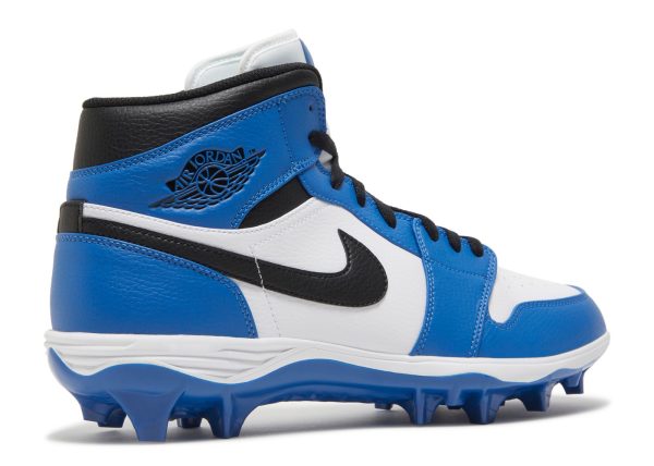Jordan 1 Mid TD Cleat 'White Black Royal'