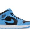 Jordan 1 Mid 'University Blue Black'