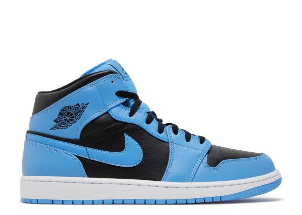 Jordan 1 Mid 'University Blue Black'