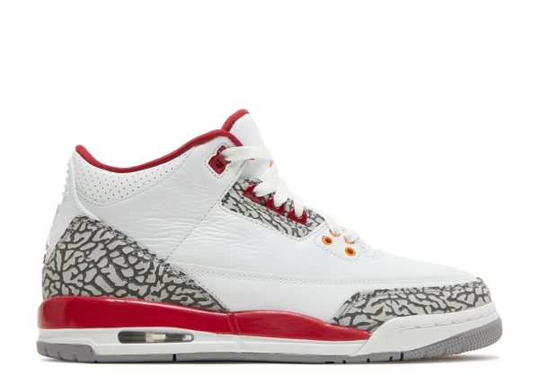 Jordan 3 Retro GS 'Cardinal Red'