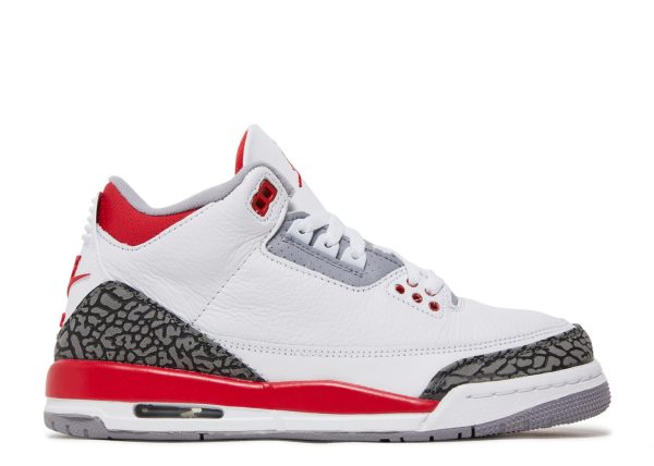 Jordan 3 Retro GS 'Fire Red' 2022