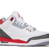 Jordan 3 Retro GS 'Fire Red' 2022
