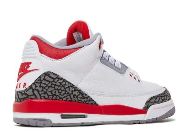 Jordan 3 Retro GS 'Fire Red' 2022