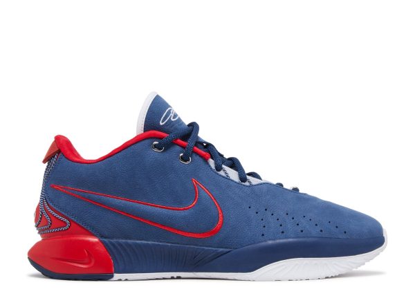 LeBron 21 'Navy University Red' Sample
