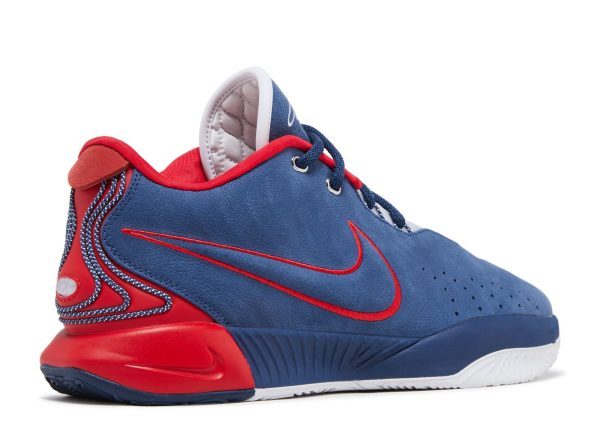 LeBron 21 'Navy University Red' Sample