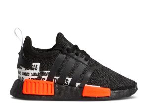 NMD_R1 Infant 'Wordmark Heel Stripe - Black Solar Red'