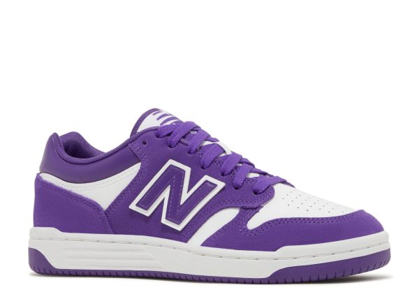 New Balance 480 Big Kid 'Prism Purple White'