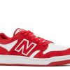 New Balance 480 Big Kid 'Team Red White'