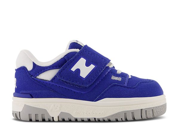 New Balance 550 Bungee Lace Top Strap Toddler 'Suede Pack - Team Royal'
