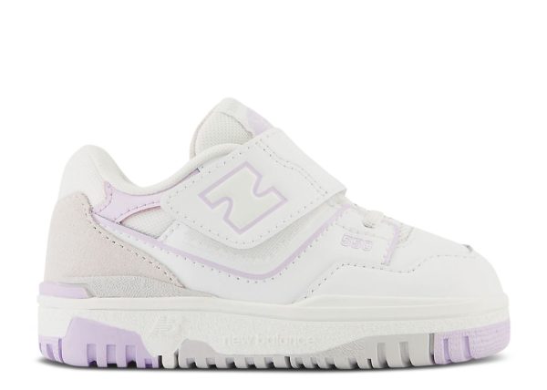 New Balance 550 Bungee Lace Top Strap Toddler 'White Thistle'