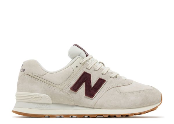 New Balance 574 'Bone White Burgundy'