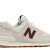 New Balance 574 'Bone White Burgundy'
