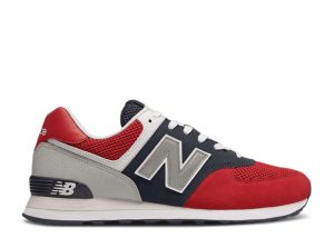 New Balance 574 Pebbled Sport 'Team Red'