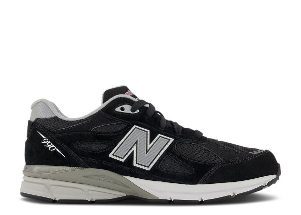 New Balance 990v3 Big Kid Wide 'Black Grey'