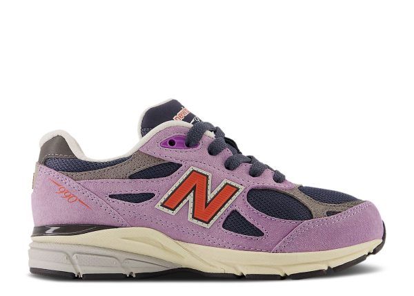 New Balance 990v3 Little Kid 'Raw Amethyst'