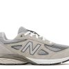 New Balance 990v4 Big Kid 'Kool Grey Silver Filigree'