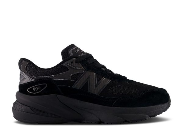 New Balance 990v6 Big Kid 'Black Metallic'