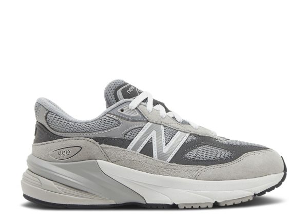 New Balance 990v6 Big Kid Wide 'Castlerock'