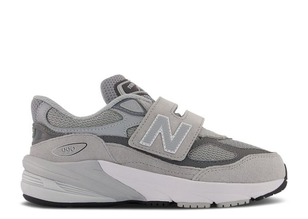 New Balance 990v6 Hook & Loop Little Kid Wide 'Castlerock'