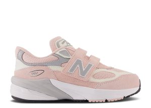 New Balance 990v6 Hook & Loop Little Kid Wide 'Pink Haze'