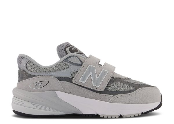 New Balance 990v6 Hook & Loop Little Kid X-Wide 'Castlerock'