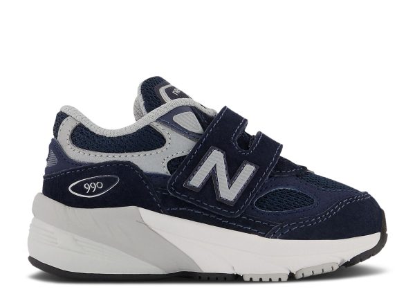 New Balance 990v6 Hook & Loop Toddler X-Wide 'Navy'