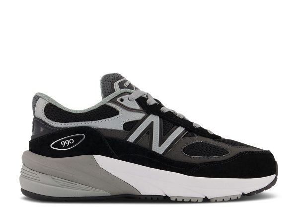 New Balance 990v6 Little Kid 'Black Silver'