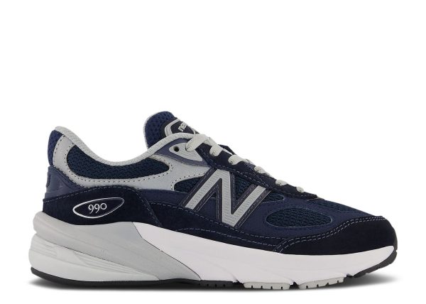 New Balance 990v6 Little Kid X-Wide 'Navy'