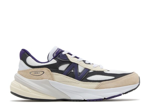 New Balance 990v6 Made in USA 'White Black Plum'