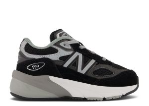 New Balance 990v6 Toddler 'Black Silver'