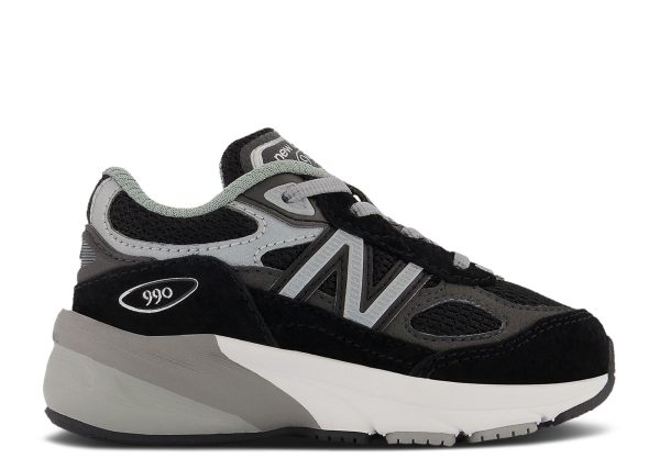 New Balance 990v6 Toddler 'Black Silver'
