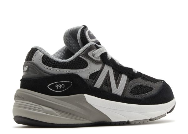 New Balance 990v6 Toddler 'Black Silver'