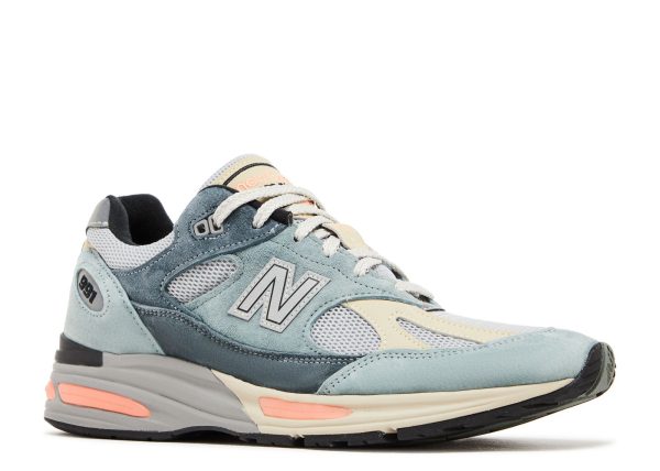 New Balance 991v2 Made In England 'Silver Blue Turbulence'