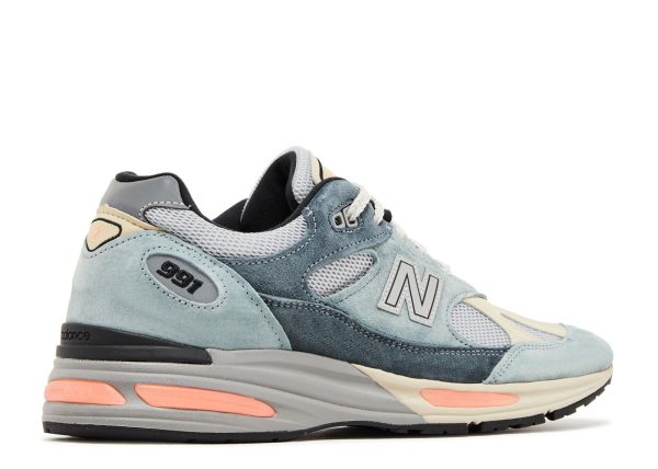 New Balance 991v2 Made In England 'Silver Blue Turbulence'