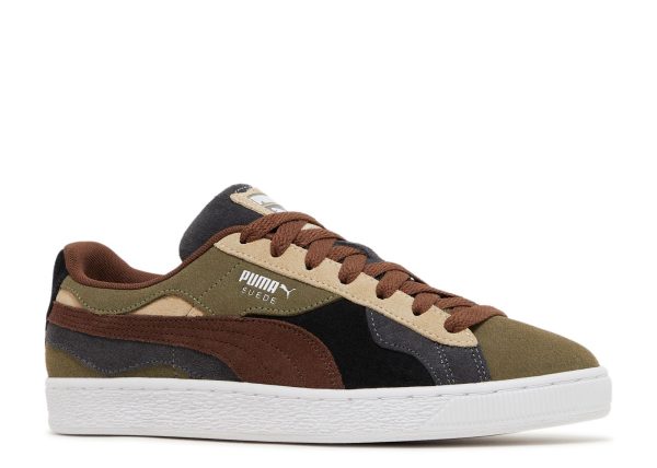 Suede 'Camowave - Olive Chestnut Brown'