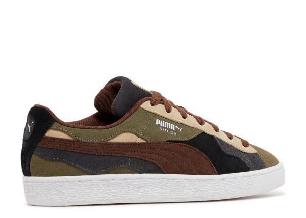 Suede 'Camowave - Olive Chestnut Brown'